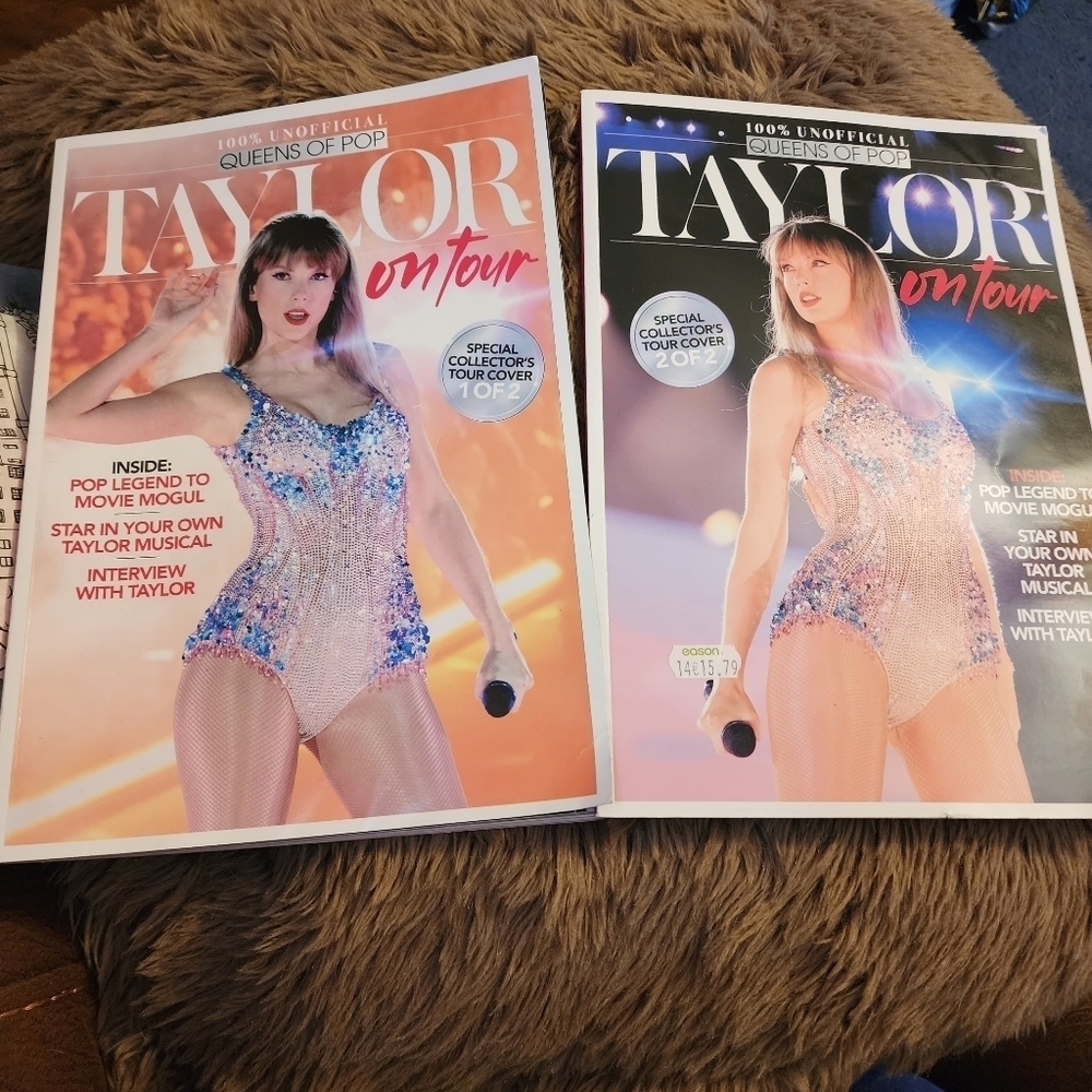 Pair of Taylor Swift On Tour Magazines from Europe